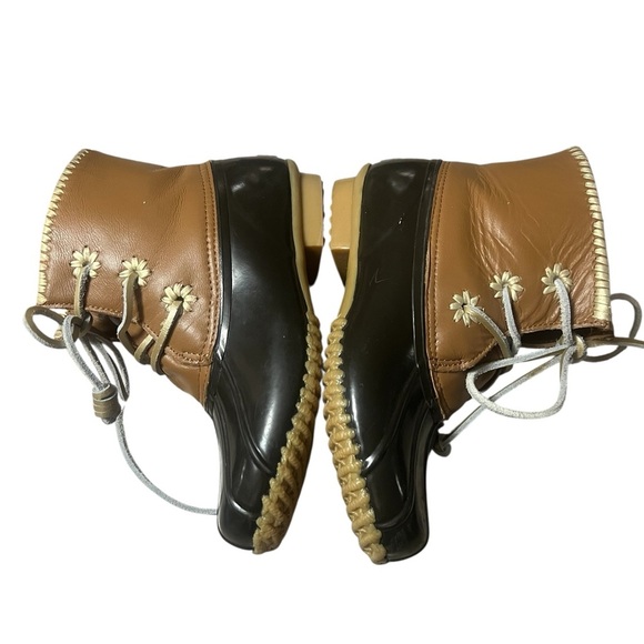 Jack Roger’s Chloe duck rain boots brown and gold - Picture 3 of 10